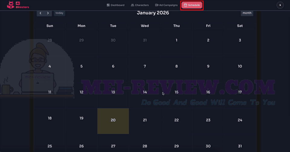 AIDirectors-Demo-16-schedule