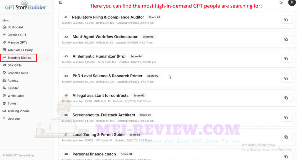 GPT-Store-Builder-Demo-2-trending-niches