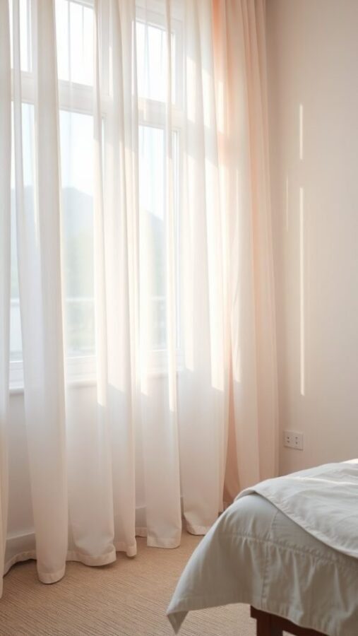 31 Stunning Curtain Ideas to Transform Your Bedroom 3 Light and airy sheer curtains in a bright bedroom setting
