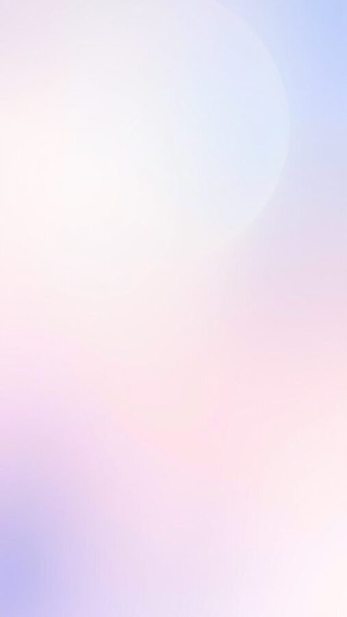 Soft gradient blend wallpaper featuring light pinks, blues, and whites.