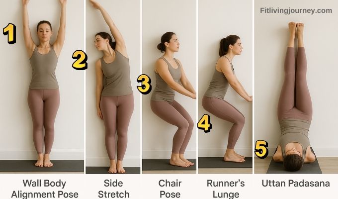 Wall Supported Yoga Stretches