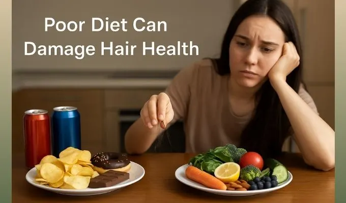 POOR DIET Hair Fall Root Causes