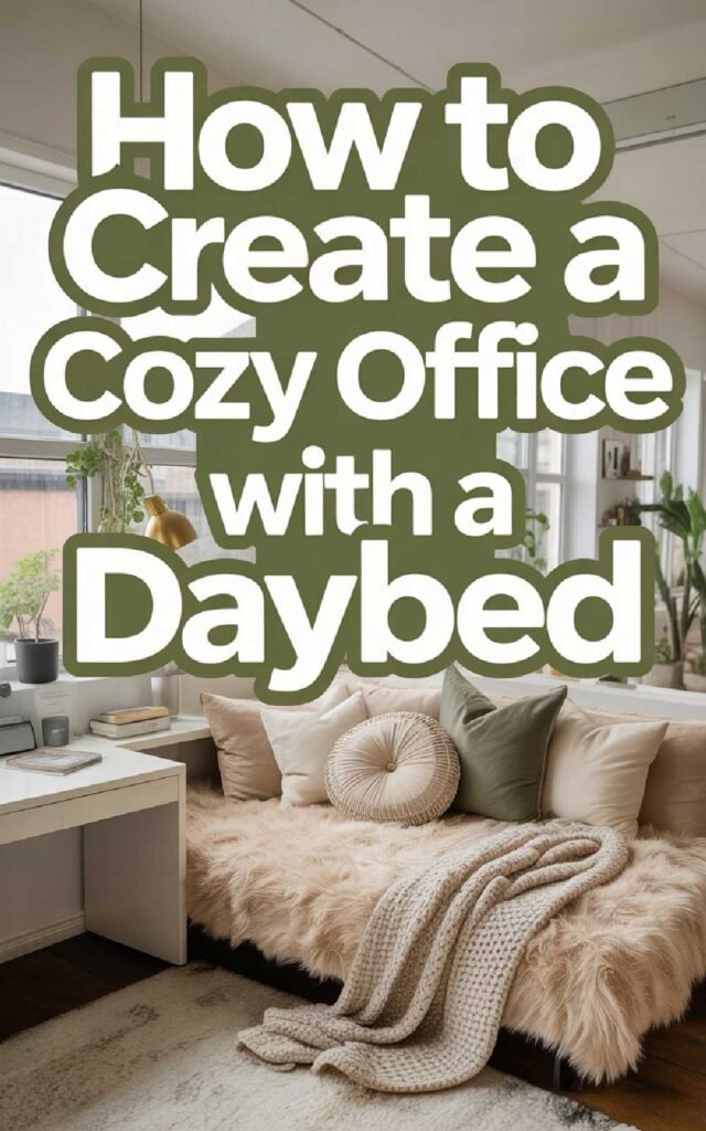 How to Create a Cozy Office with a Daybed 1 how to make a cozy daybed 1