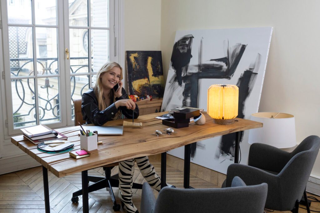 15 Chic Women’s Home Office Ideas (That Will Give Your Office a Fashion Headquarters Vibe) 10 netflix emily in paris season 2 camille razat isabel marant dress