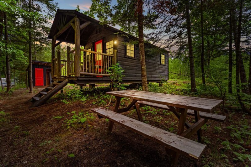 offgrid romantic retreat in nature maple ridge retreat
