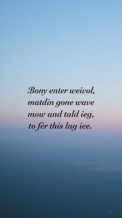 A gradient sky with an inspirational quote overlay
