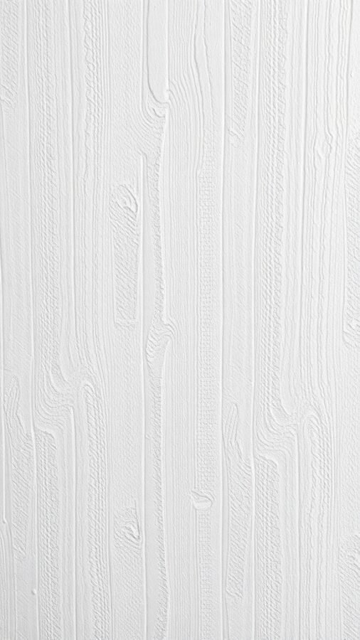 Textured white wallpaper with a wood grain effect