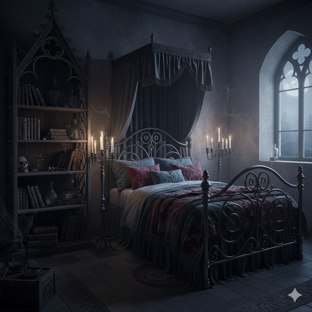 12 Goth Home Decor Ideas for a Darkly Beautiful Space 11 unnamed 2025 10 28T194122.359
