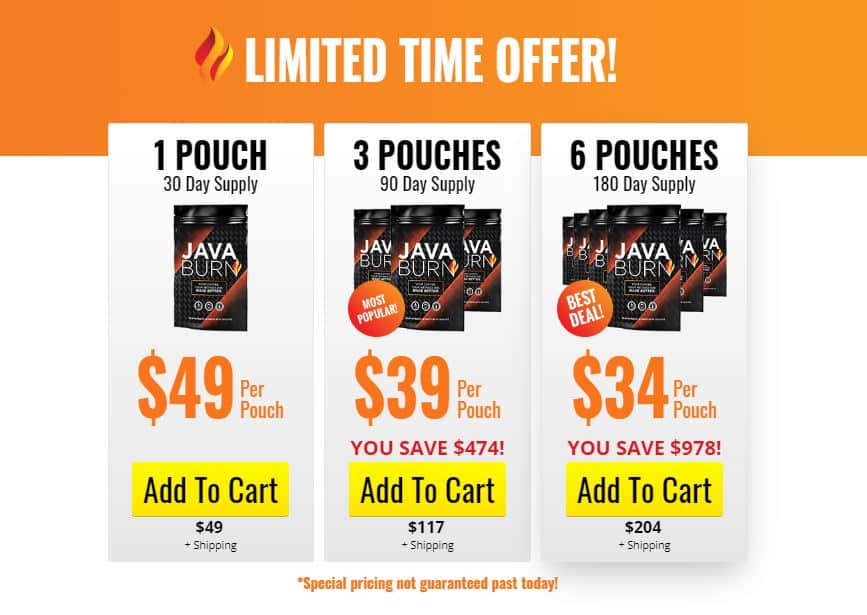 Java Burn Price