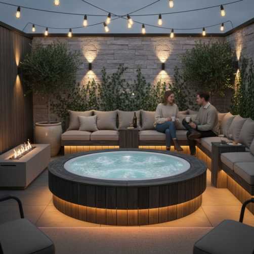 10 Jacuzzi Outdoor Ideas for Small Backyards (That Feel Big on Style) 7 7 no watermark