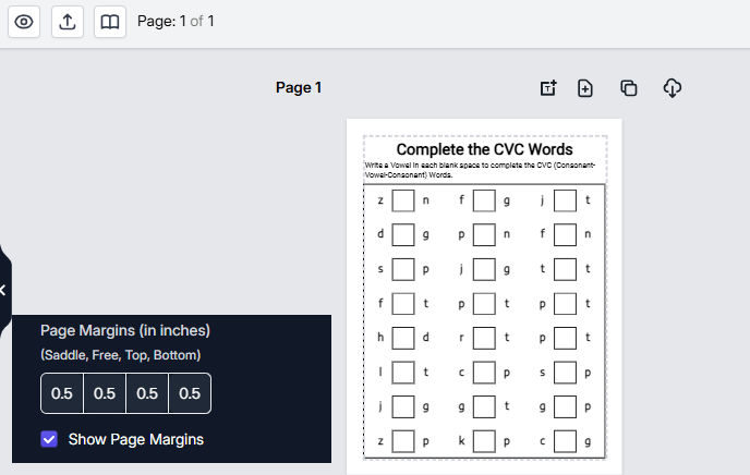 CVC-Worksheets-Generator-Feature-10-margins