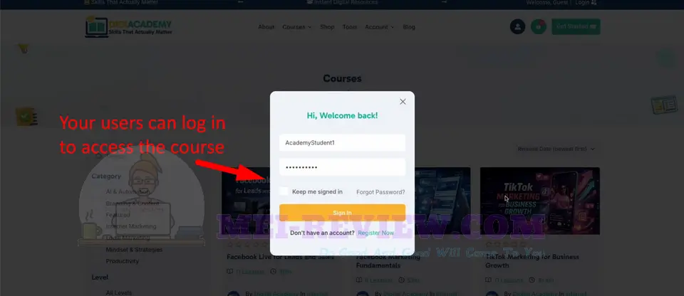 Digital-Academy-Fortune-Demo-9-login