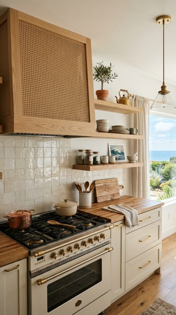 8 DIY Vent Hood Cover Ideas to Transform Your Kitchen 7 Image prompt a breezy coastalinspired kitchen the 292b4c6365