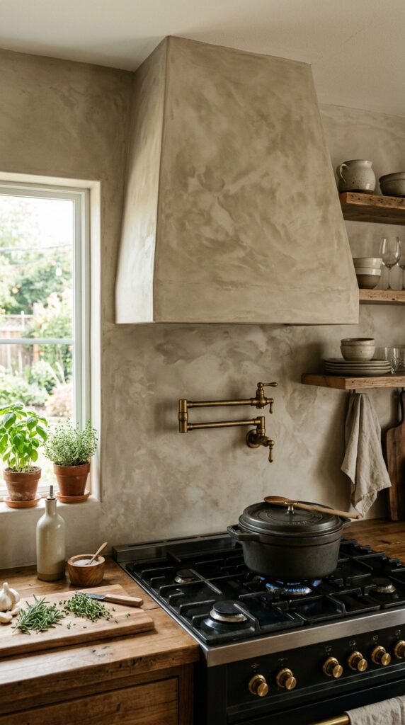 5 Stunning DIY Vent Hood Cover Tutorials (That Anyone Can Build!) 4 Image prompt a bright earthy kitchen interior a ge fc95f3906c