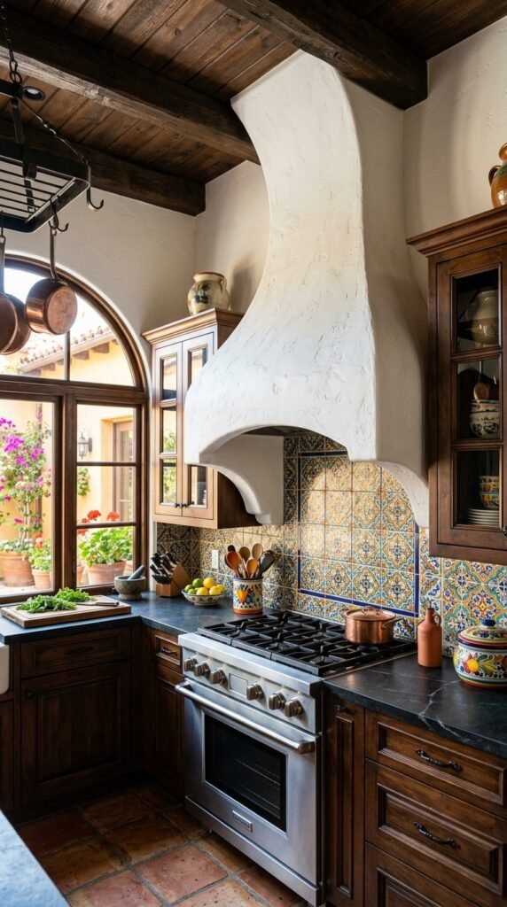 8 DIY Vent Hood Cover Ideas to Transform Your Kitchen 2 Kitchen vent hood with tiles c016747783