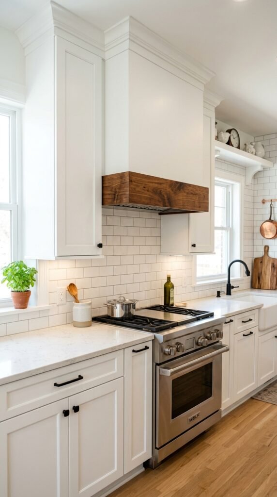 Kitchen with white cabinets walnut ed7ab4c09e