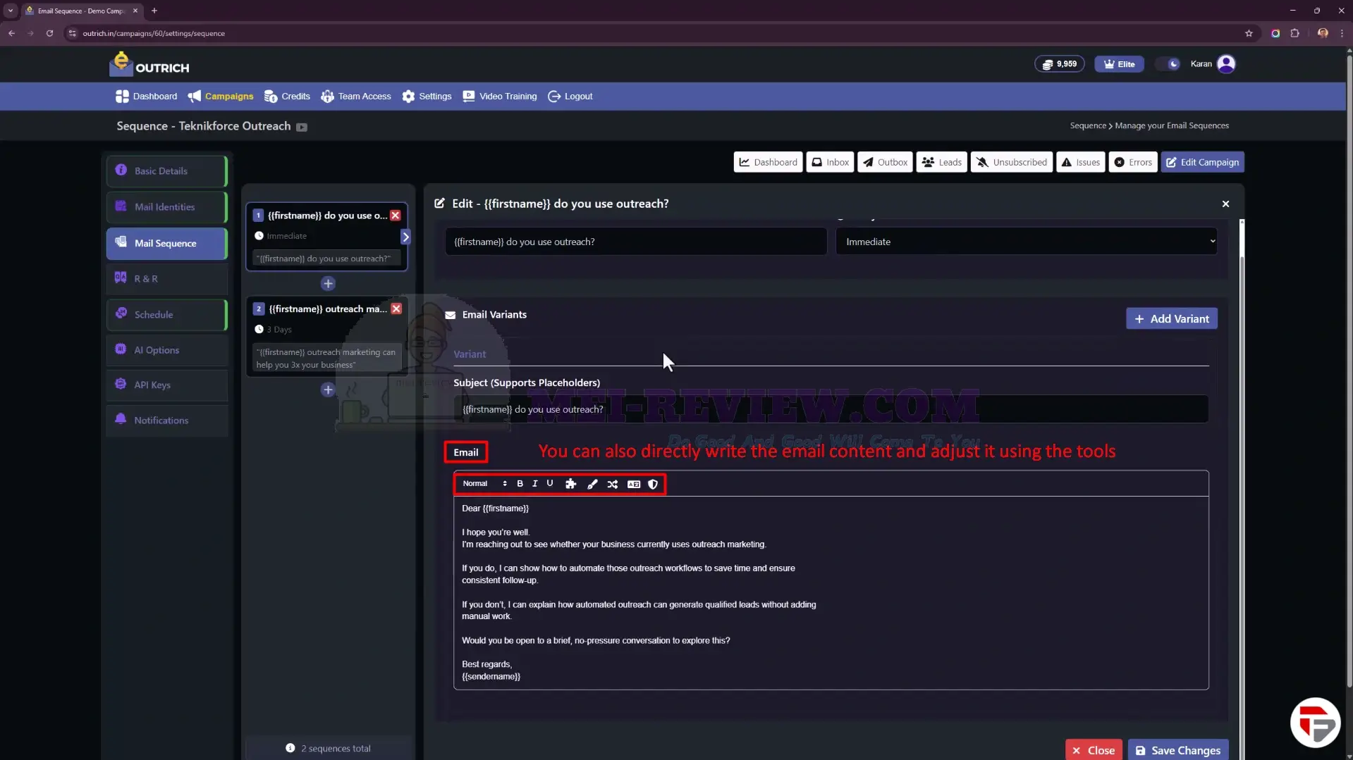 Outrich-Demo-9-write