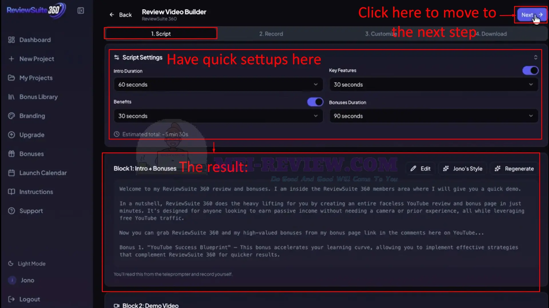 ReviewSuite360-Demo-15-step
