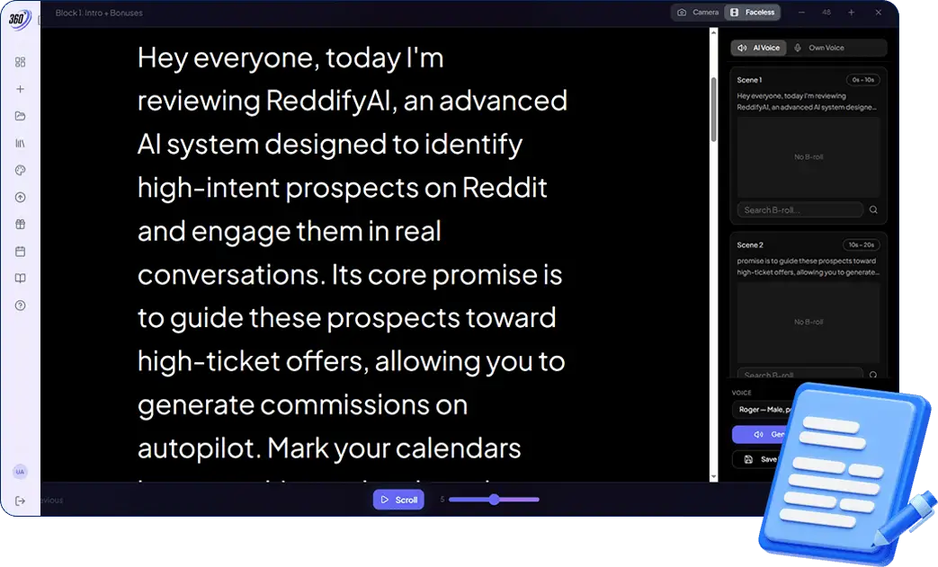 ReviewSuite360-Feature-1-Script-Writer