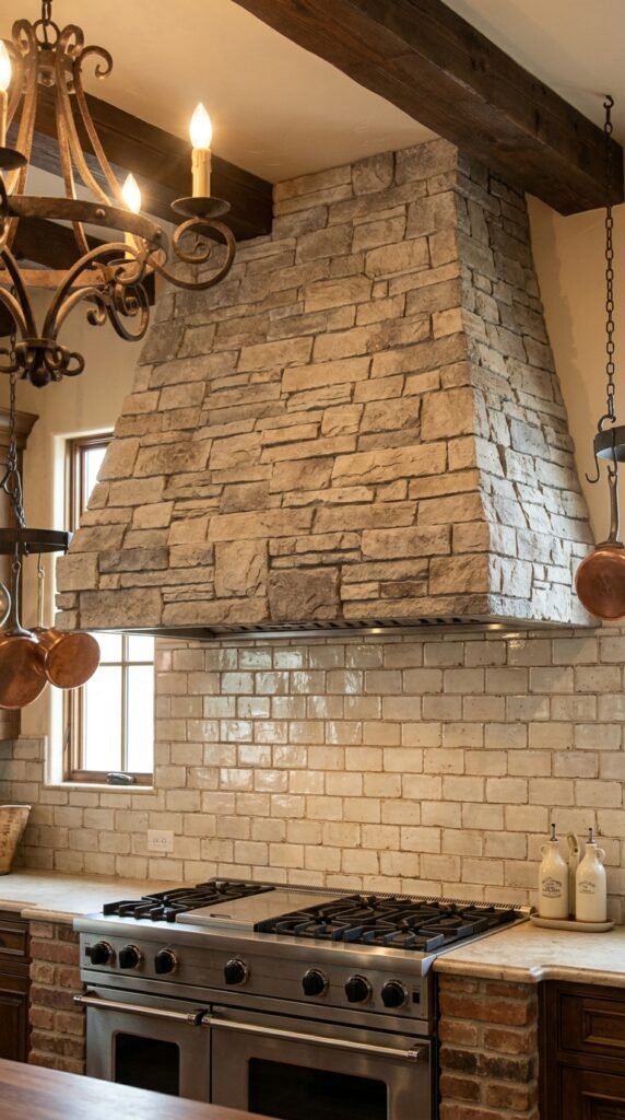 Rustic tuscan kitchen vent hood b83a857921