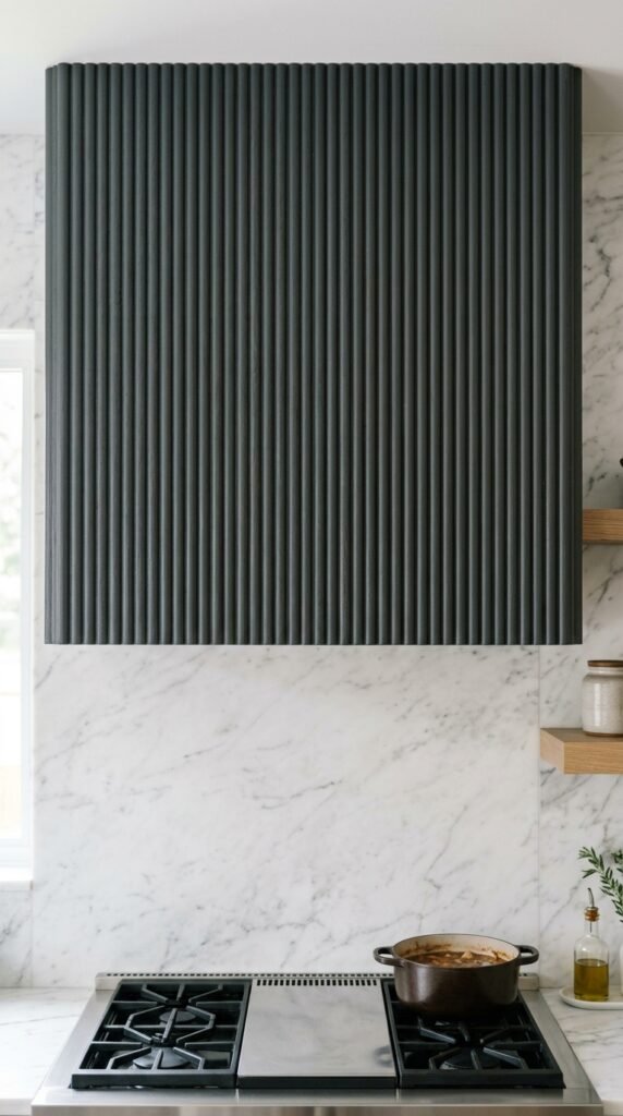 5 Stunning DIY Vent Hood Cover Tutorials (That Anyone Can Build!) 3 Vent hood cover wood panels 57938b8c94