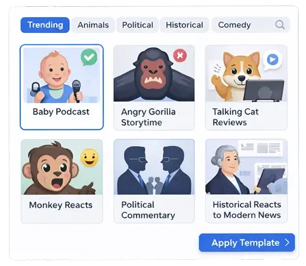 Viral-Characters-Feature-9-Template