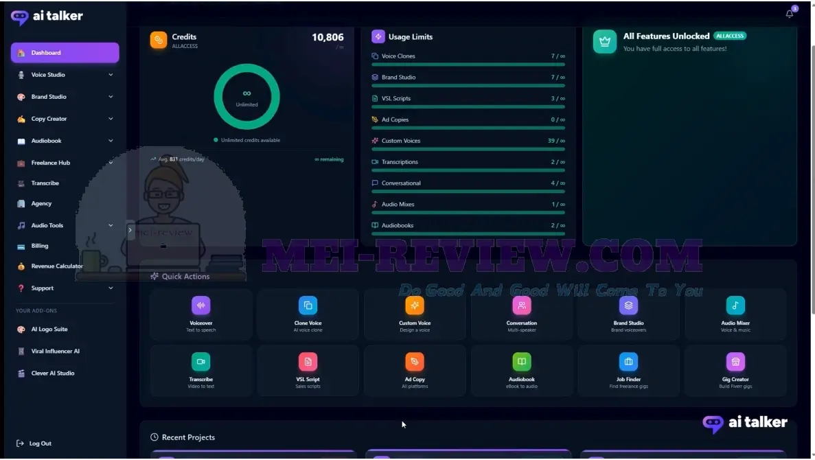 AI-Talker-Demo-1-dashboard
