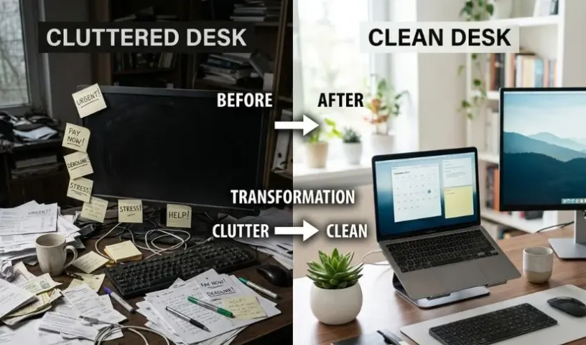 Remove 3 Things from Your Desk
