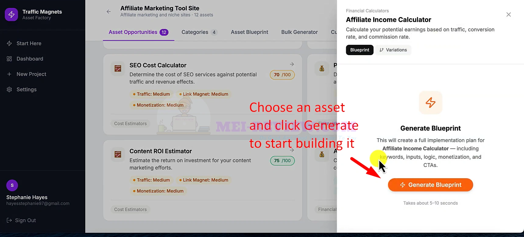 Traffic-Magnets-Demo-7-generate-blueprint