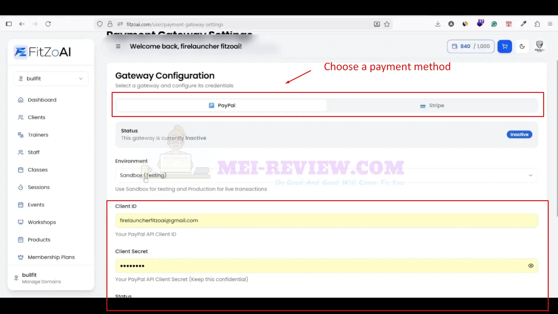 FitZoAI-Demo-21-payment