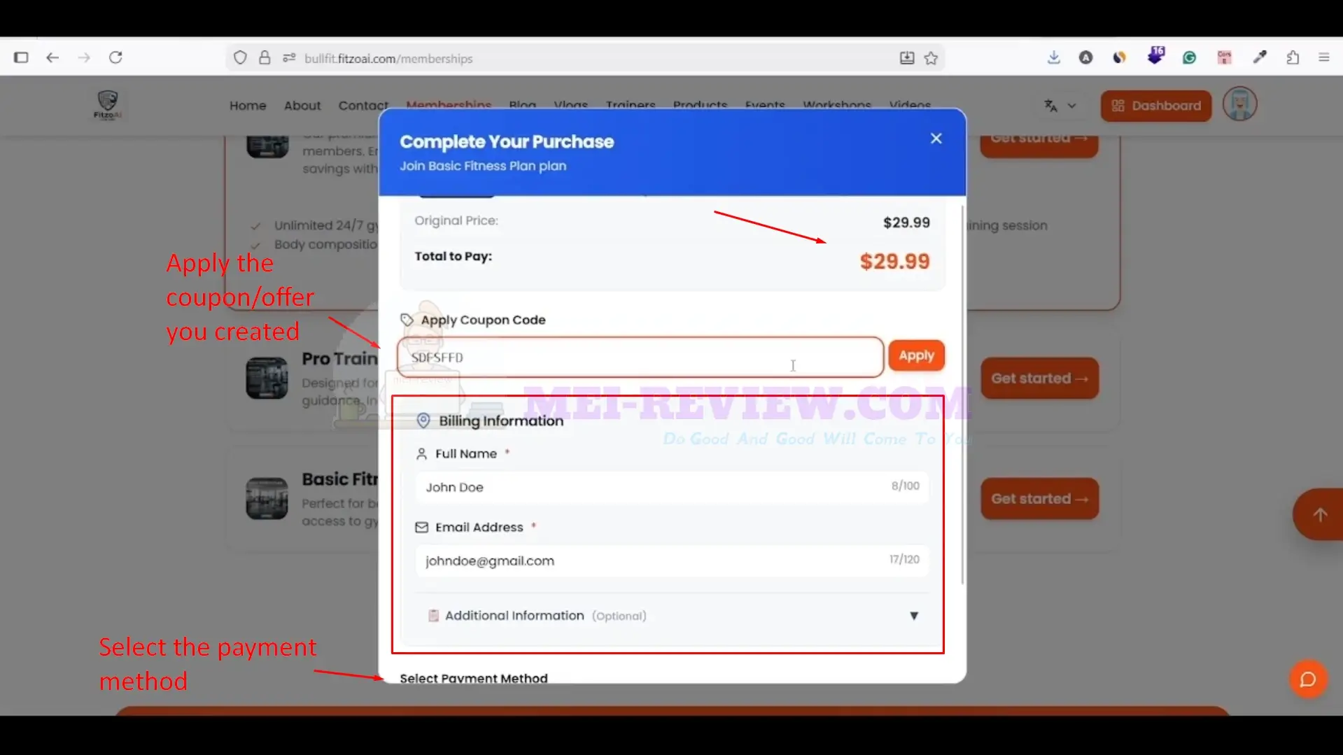 FitZoAI-Demo-25-coupon