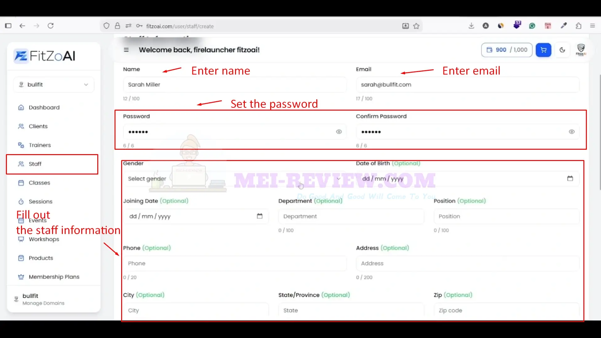 FitZoAI-Demo-6-password