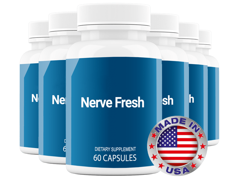 Nerve Fresh 6 Bottles made in usa no logo