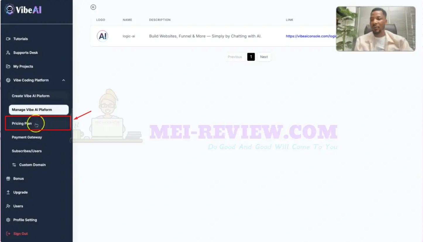 Vibe-AI-Demo-4-pricing-plan