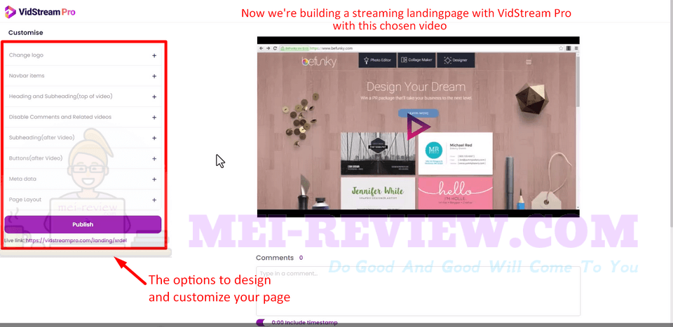 VidStream-Pro-demo-3-build-video-landing-page