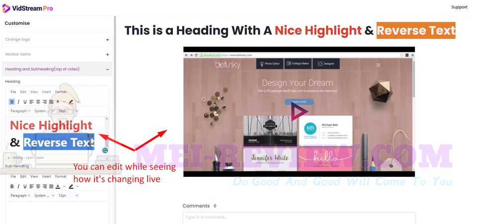 VidStream-Pro-demo-4-customize-landing-page