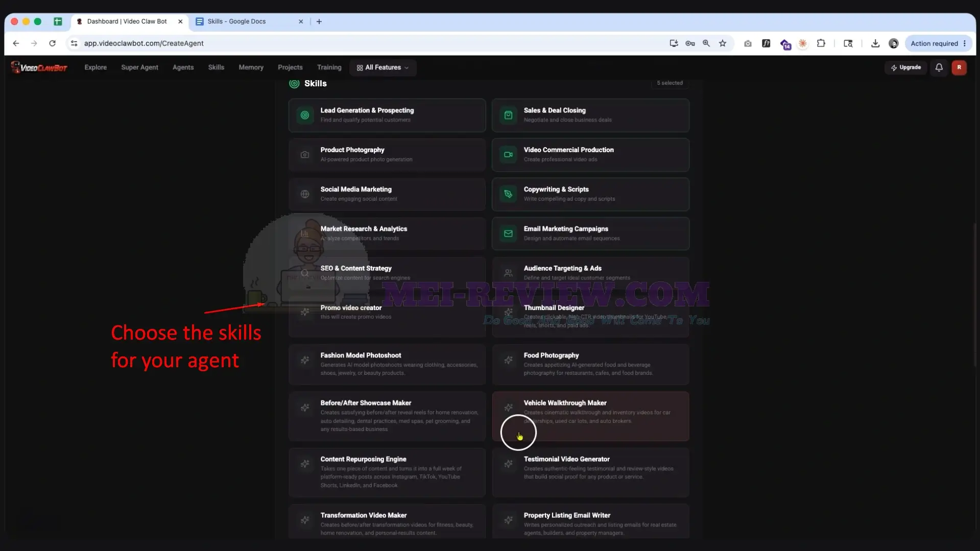 VideoClawBot-Demo-4-skills