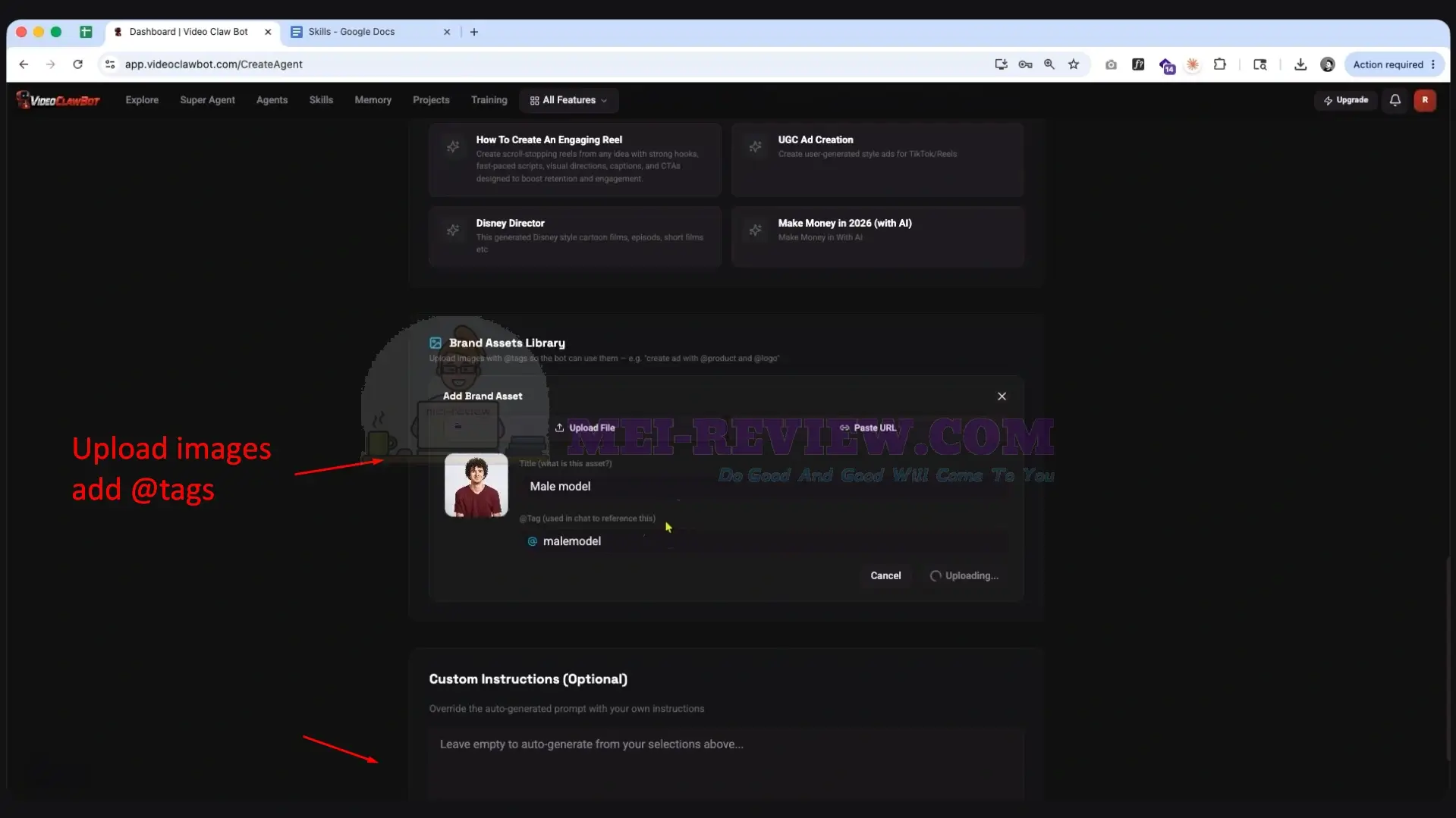 VideoClawBot-Demo-5-tags