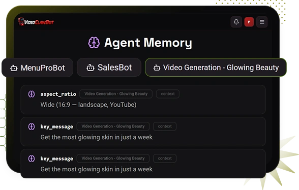 VideoClawBot-Feature-12-brand-memory