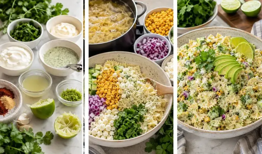 Creamy Cilantro Lime Pasta Salad