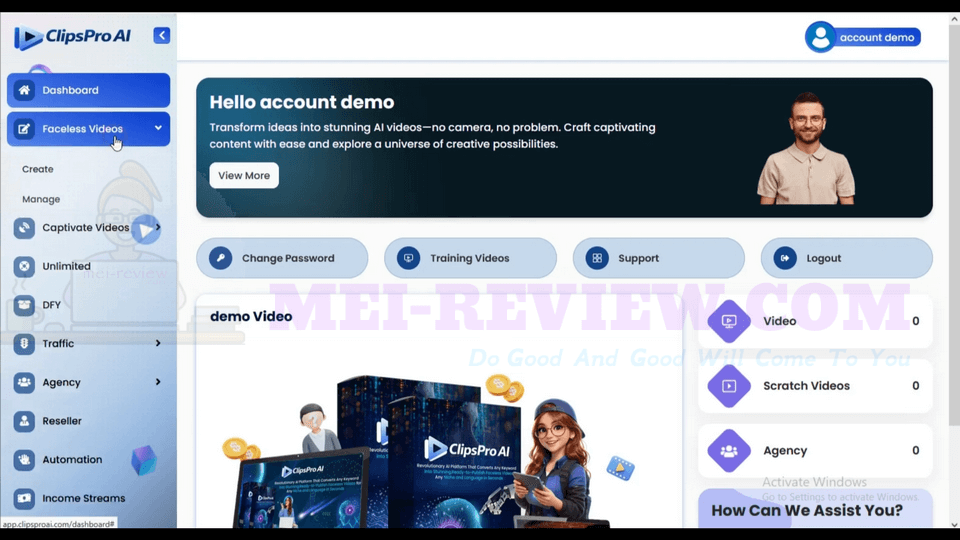 ClipsPro-AI-Demo-1-dashboard