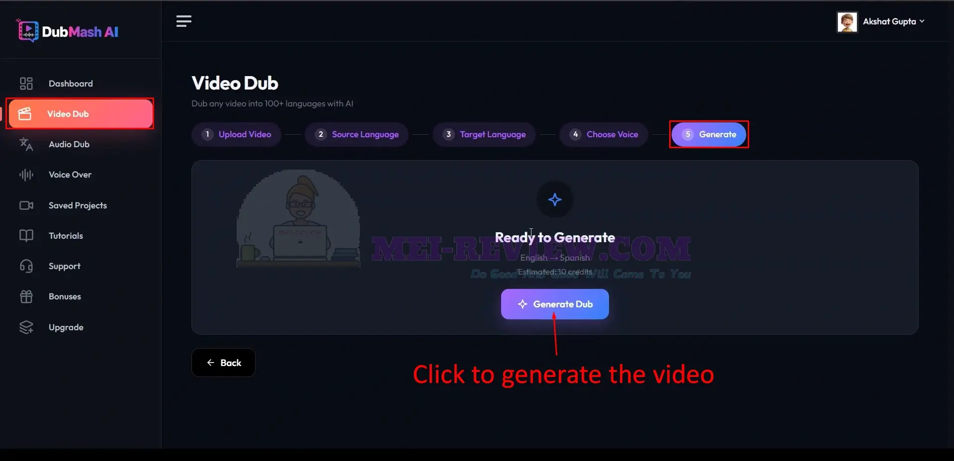 DubMash-AI-Demo-12-generate