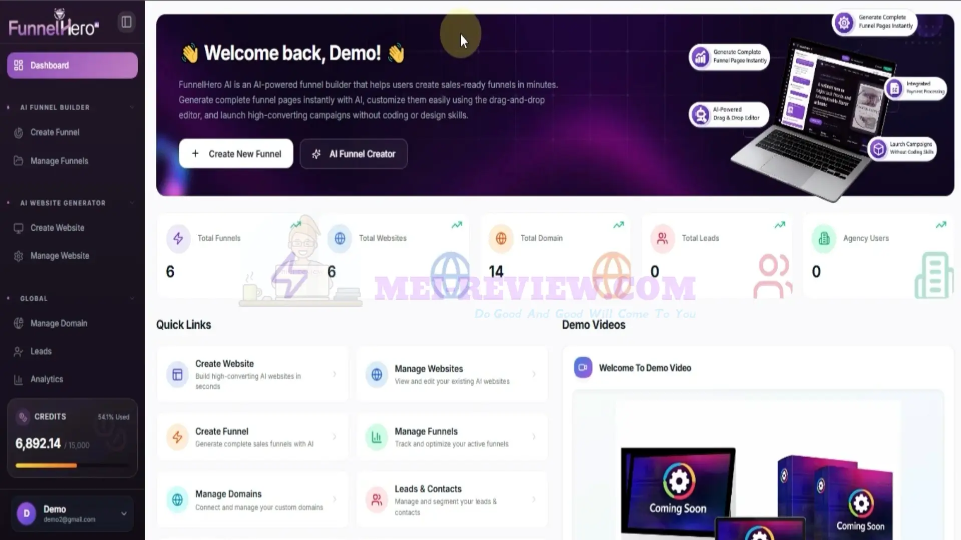 FunnelHero-AI-Demo-1-dashboard