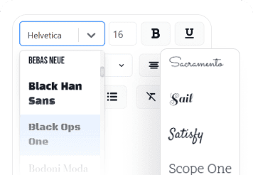 OneDoc-AI-Feature-27-Fonts