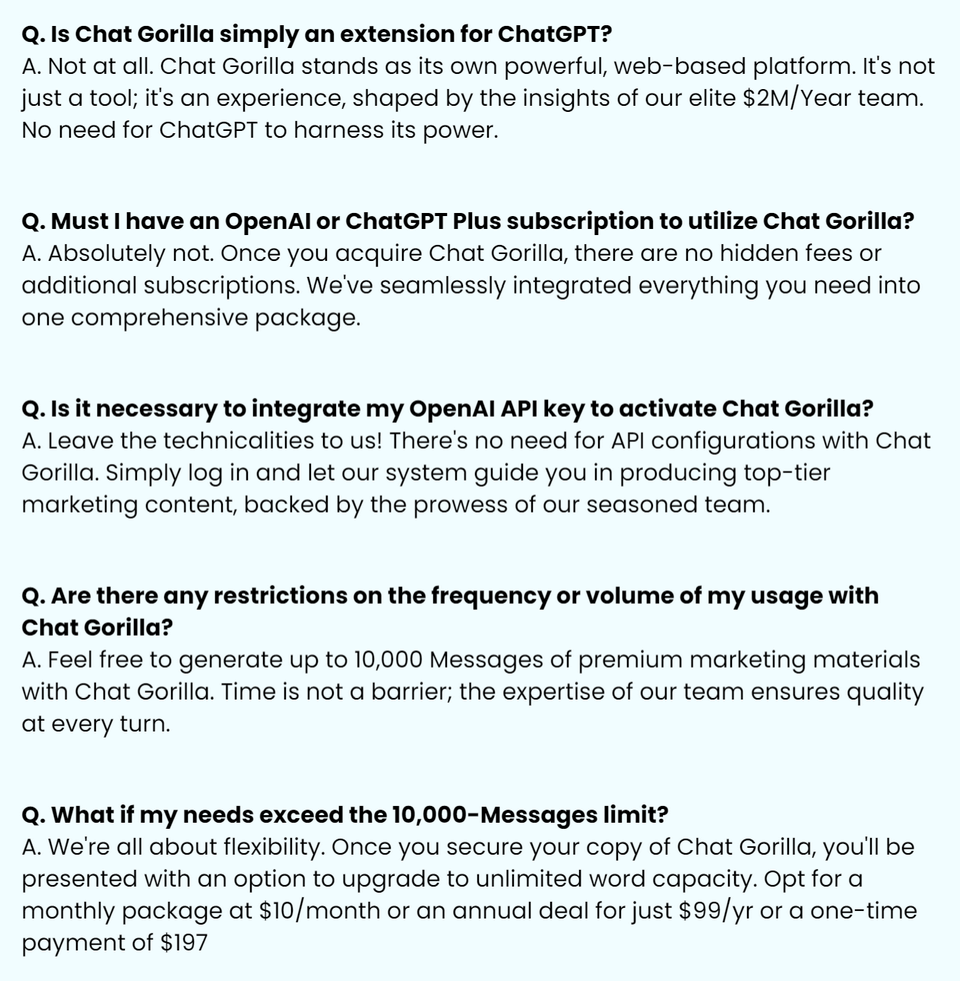 chat-gorilla-review-questions