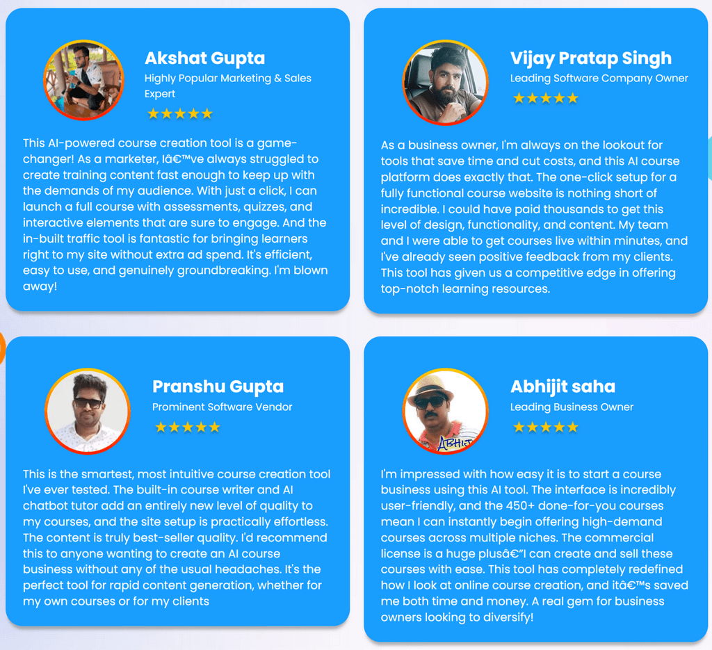 courseai-studio-review-experiences