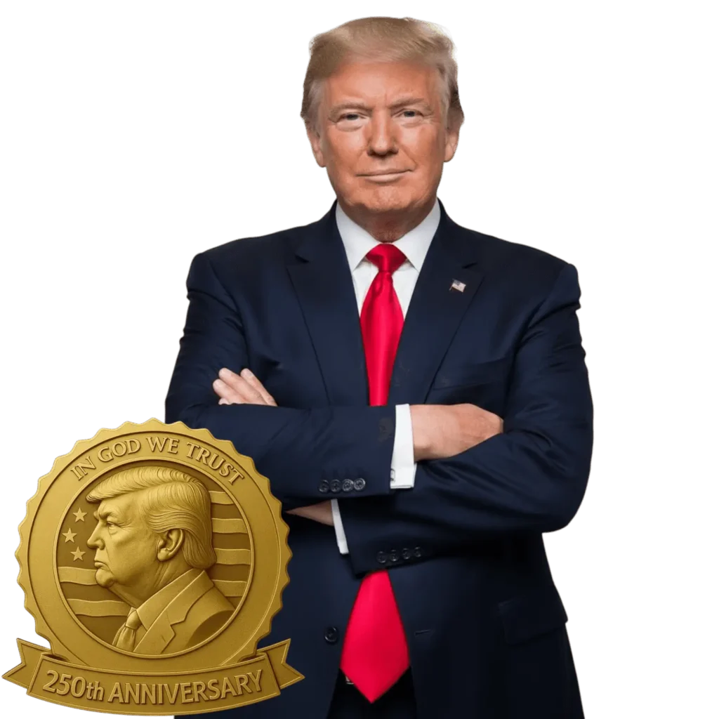 Trump 250th Anniversary Golden Badge