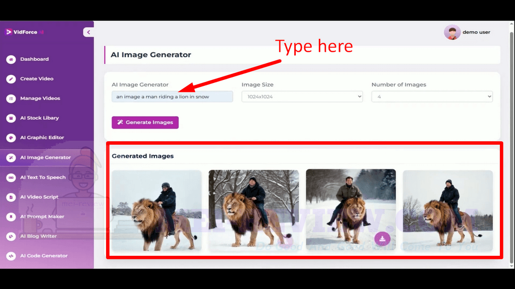 vidforce-ai-how-to-use-16-images
