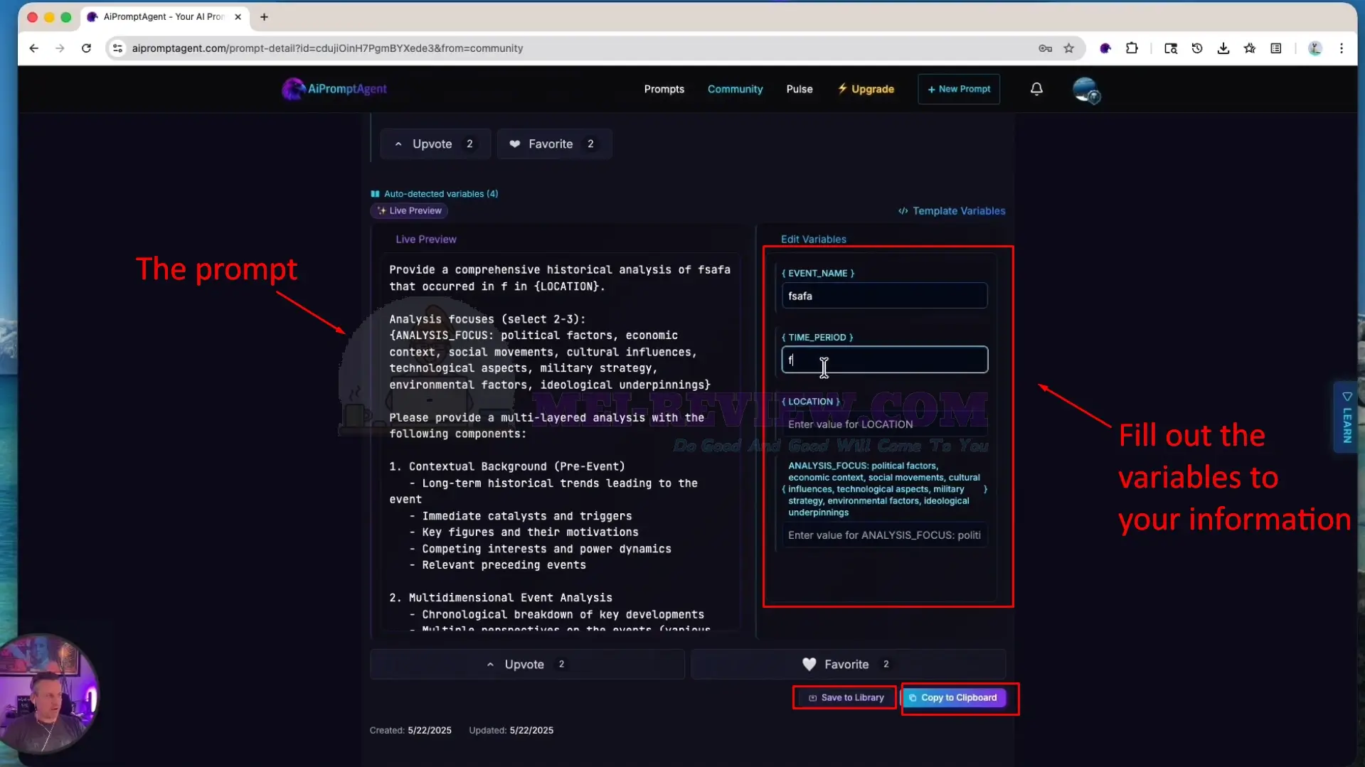 AiPromptAgent-Demo-3-variables