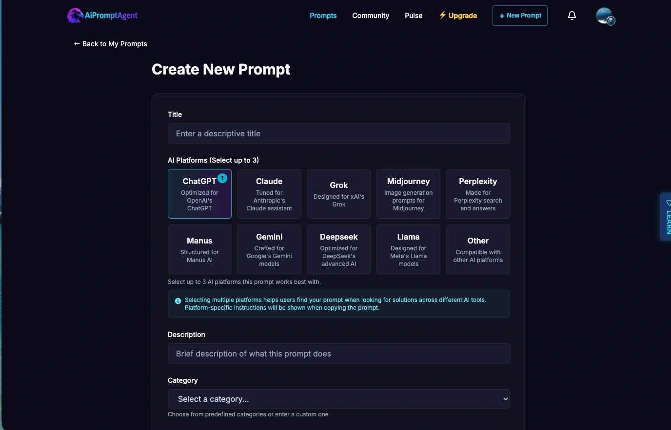 AiPromptAgent-Pro-Feature-1-web-app